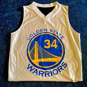 Golden State Warriors Jersey 34 Youth Medium